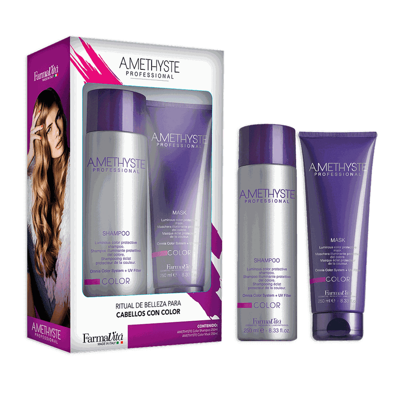 pack Farmavita Amethyste Color Shampoo 250ml + Mask Color 250ml