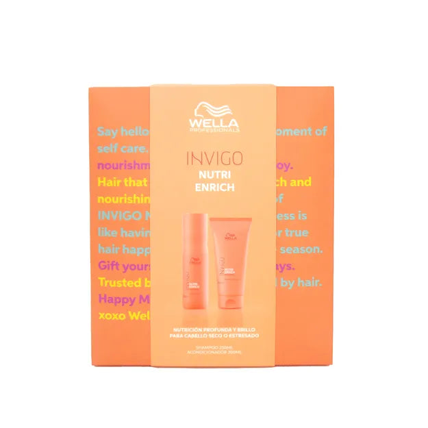 Pack Invigo Nutri Enrich Wella - Shampoo 250ml + Acondicionador 200ml