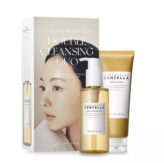 Pack Doble Limpieza Madagascar Centella Double Cleansing Duo (SKIN1004) - Limpiador oleoso 200ml + L
