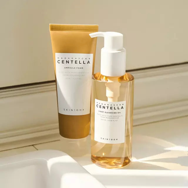 Pack Doble Limpieza Madagascar Centella Double Cleansing Duo (SKIN1004) - Limpiador oleoso 200ml + L