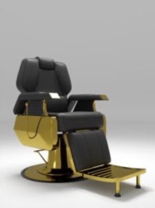 Sillon Barbero Negro reclinable