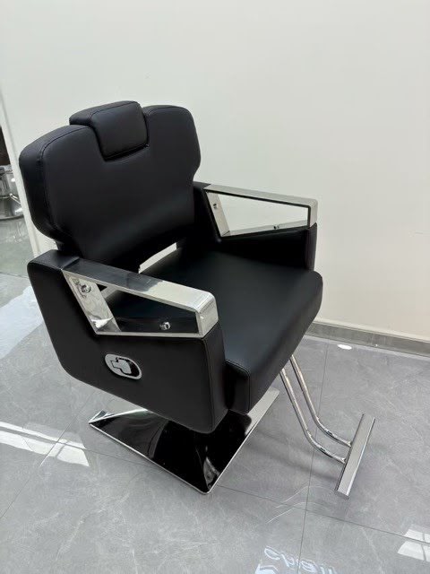 Sillon Barberia Reclinable Negro