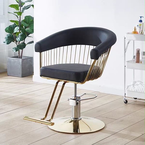 Sillon Barberia Negro Dorado