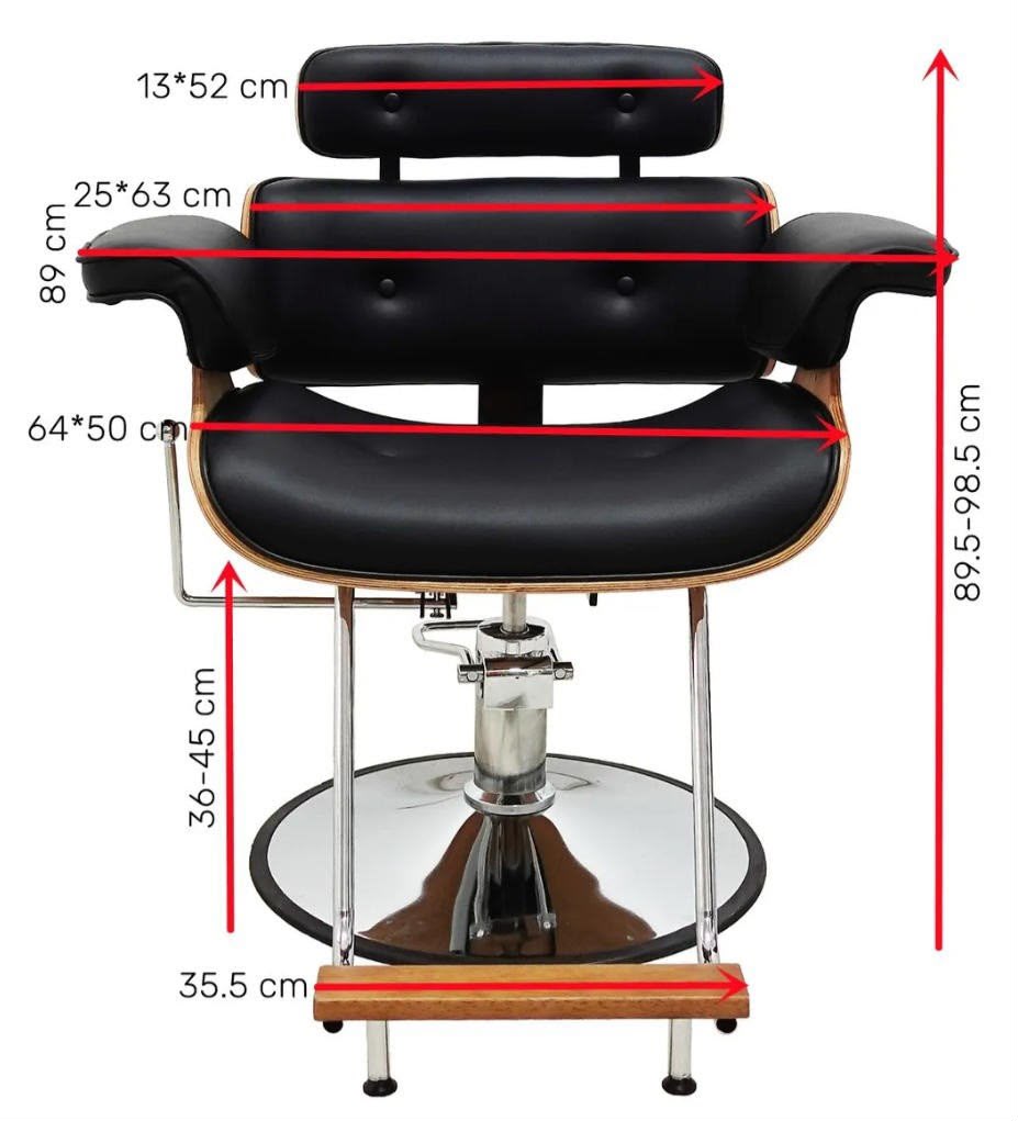 Sillon Barberia Estetica Hidraulico Reclinable