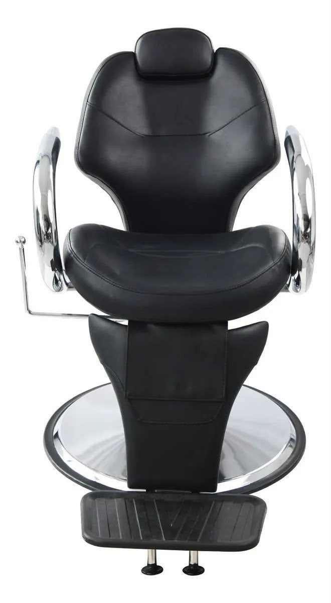 Sillon Barbero Peluqueria Silla Barberia Estetica Rudo Color Negro