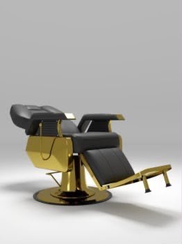 Sillon Barbero Negro reclinable