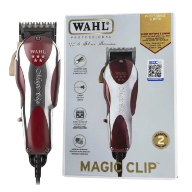 Wahl Plaqueta e mola Magiclip Rojo y Plata